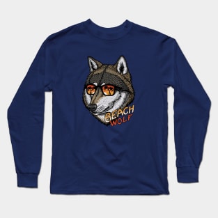 Beach Wolf Long Sleeve T-Shirt